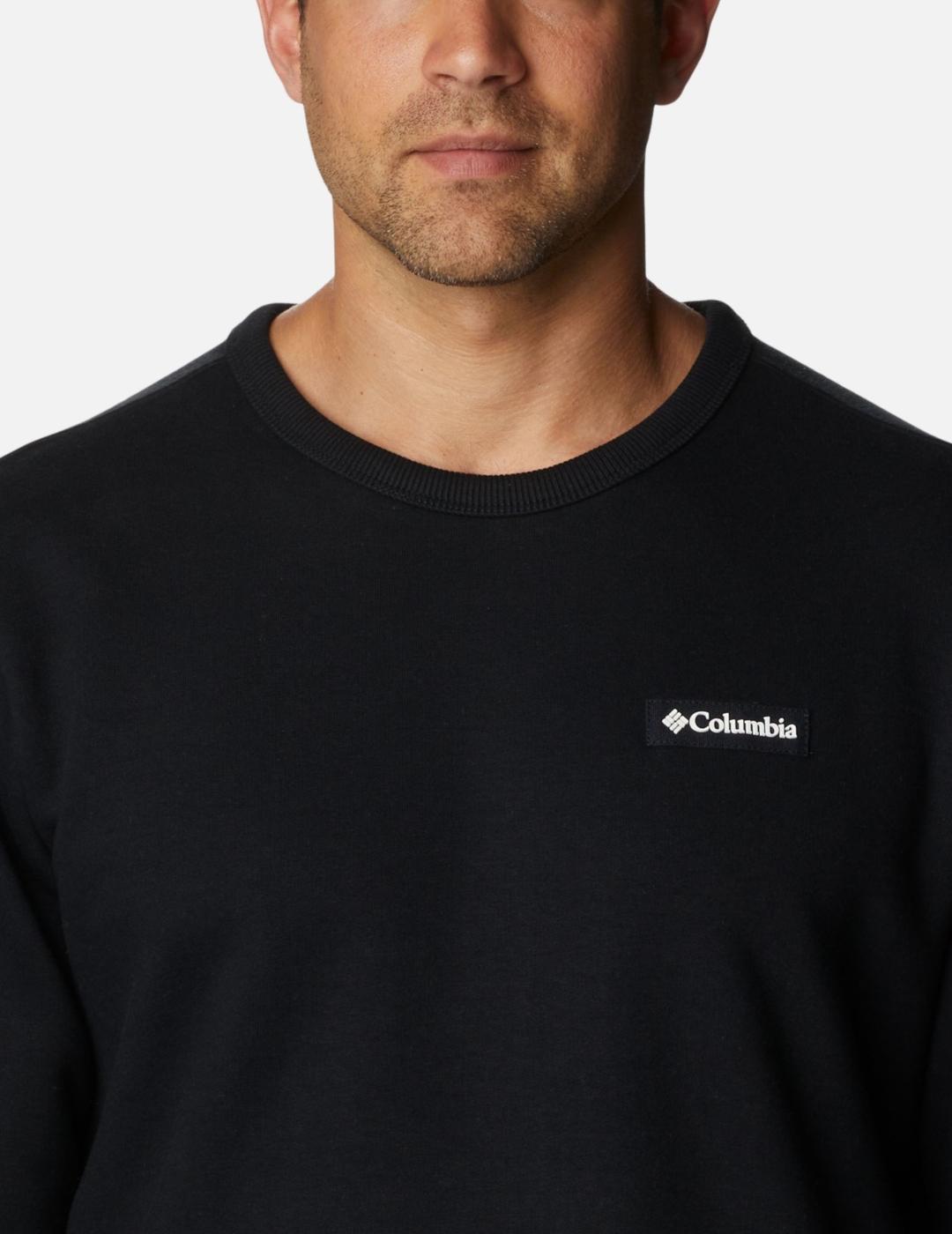 COLUMBIA SUDADERA LODGE CUELLO REDONDO NEGRA