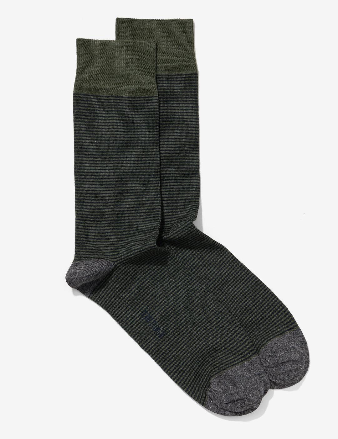 TIFFOSI CALCETIN CLINT RAYAS VERDE