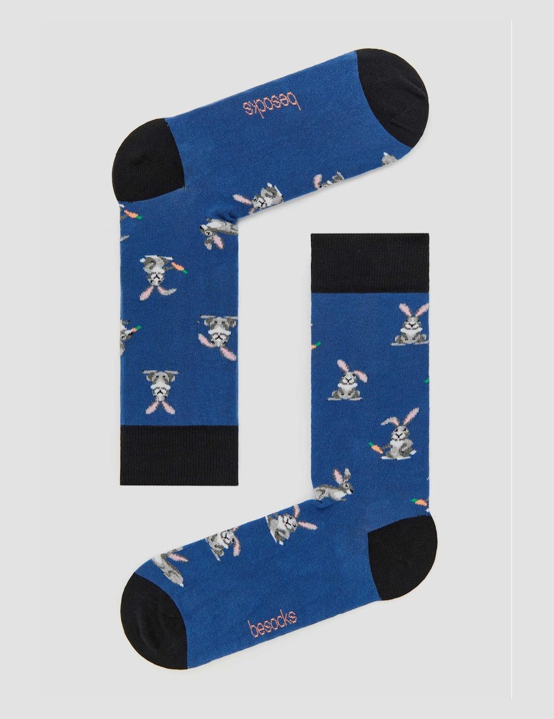BE SOCKS CALCETINES BERABBIT AZUL