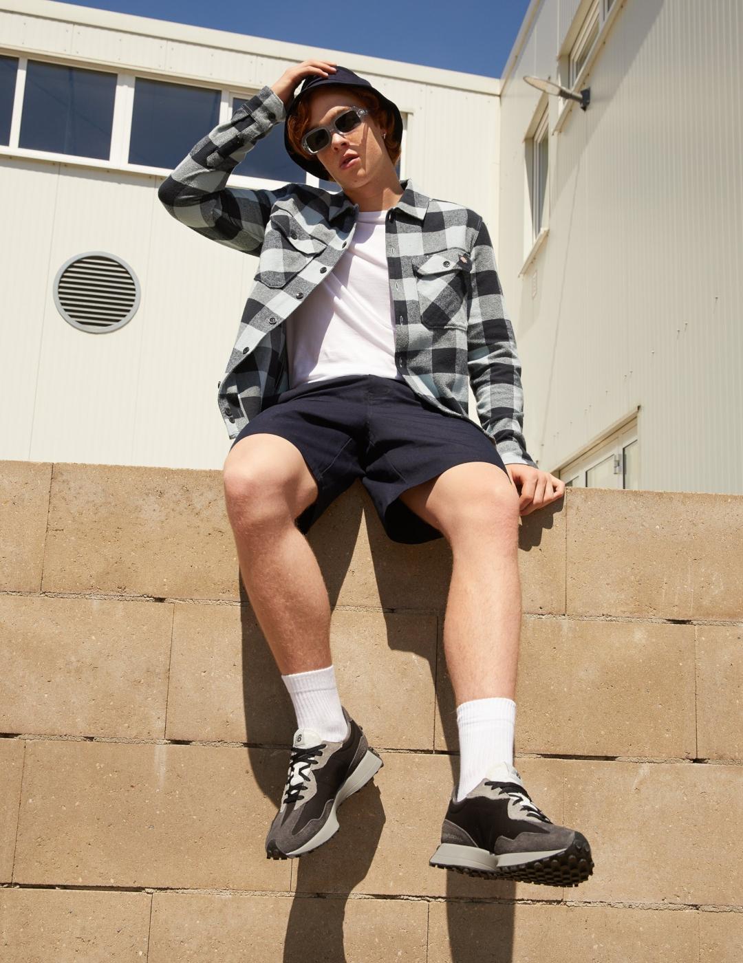 DICKIES CAMISA SACRAMENTO ASHLEY BLUE