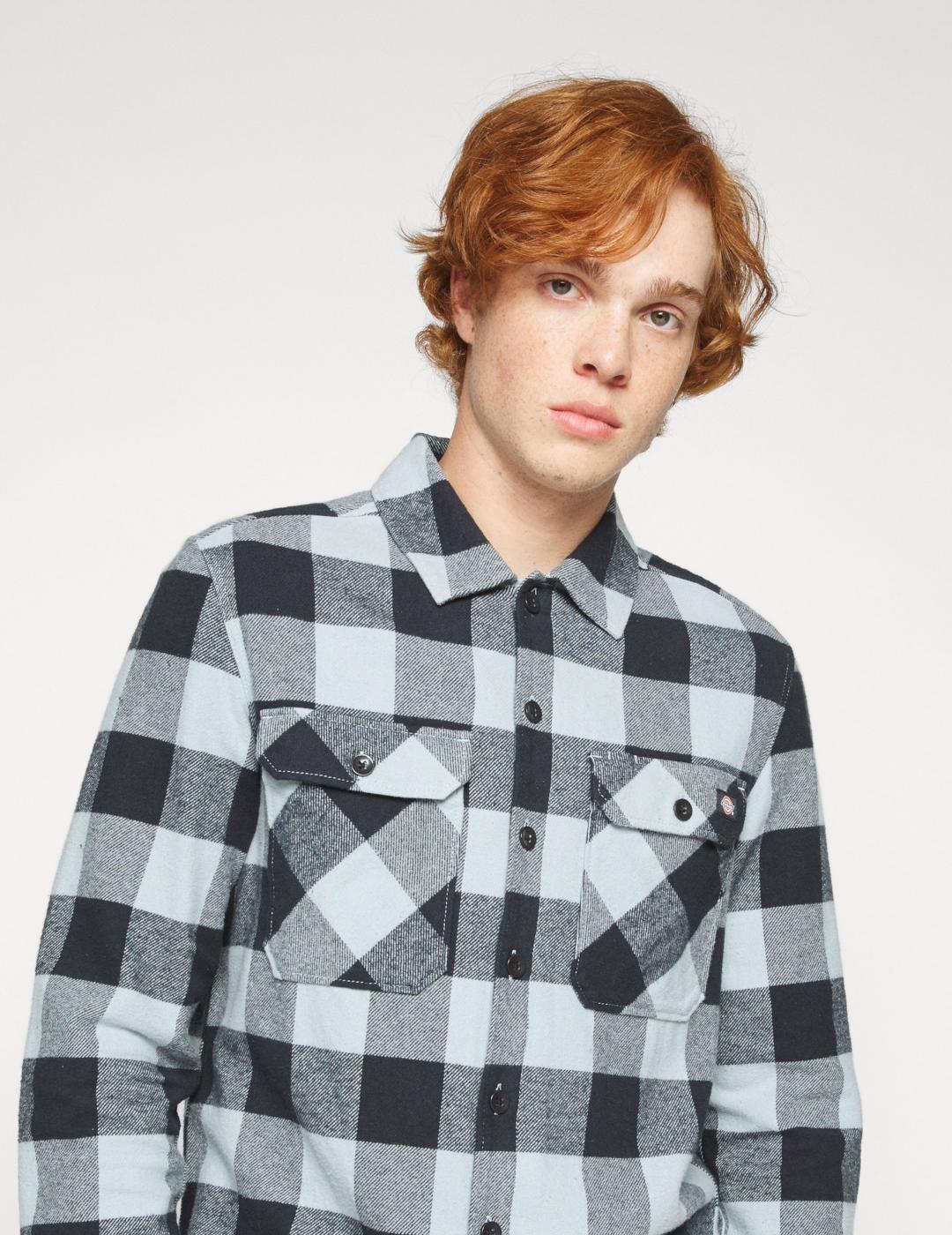 DICKIES CAMISA SACRAMENTO ASHLEY BLUE