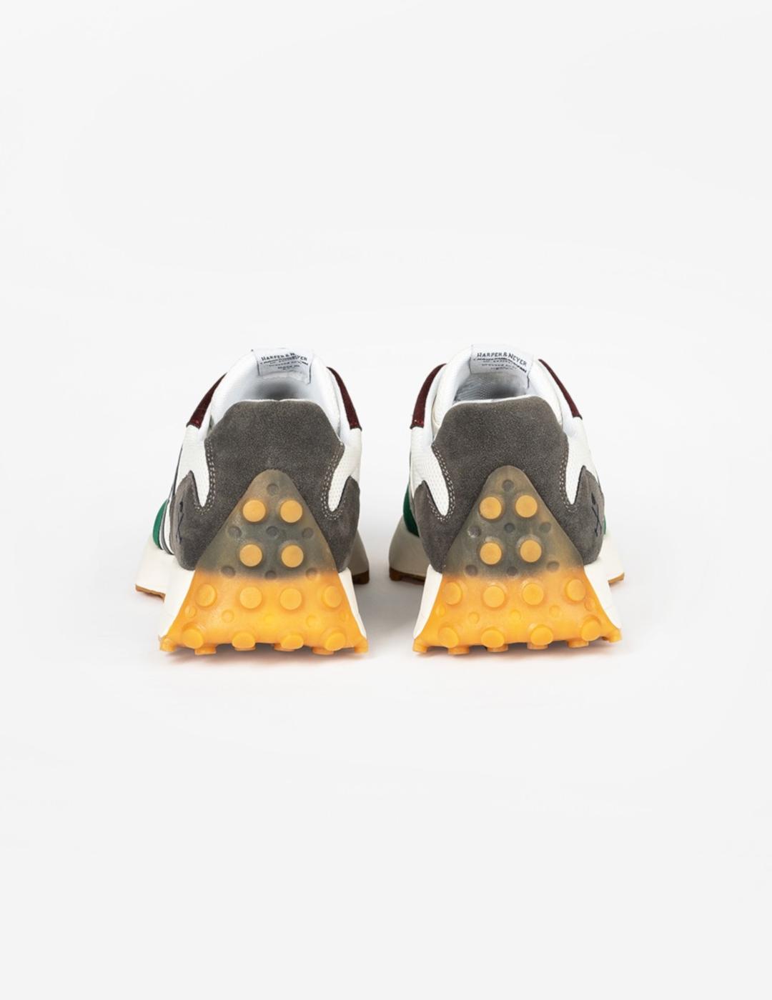 HARPER ZAPATILLA AGP BLANCA VERDE AMARILLA