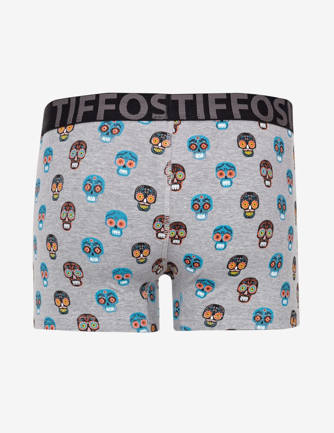 TIFFOSI CALZONCILLO BOAZ GRIS CALAVERAS