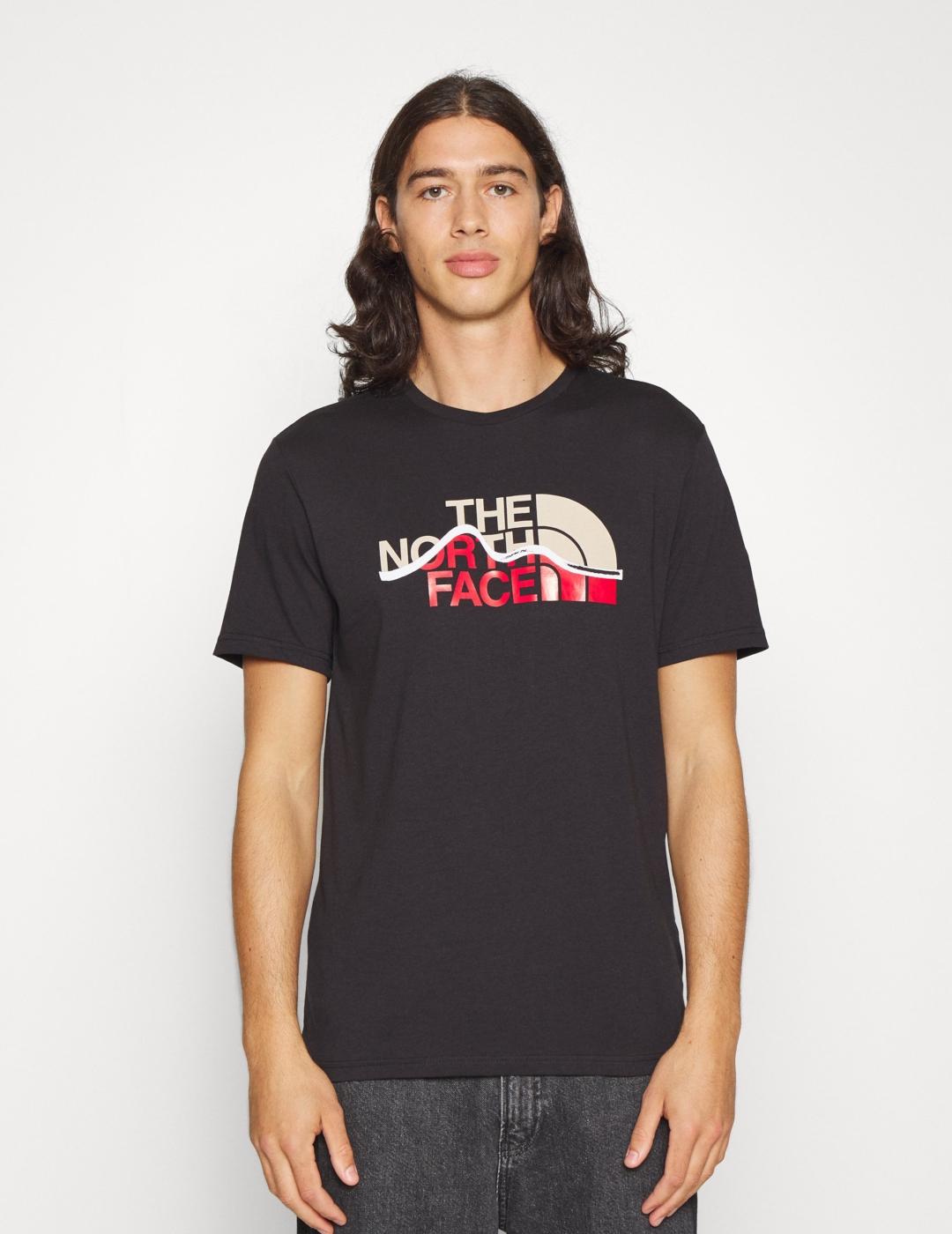 NORTH FACE CAMISETA MOUNTAIN LINE NEGRA