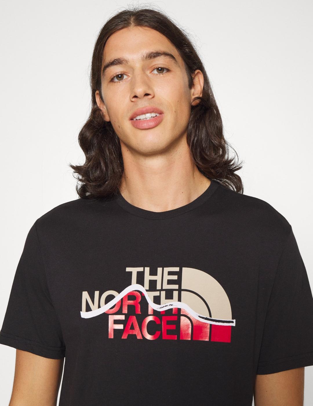 NORTH FACE CAMISETA MOUNTAIN LINE NEGRA