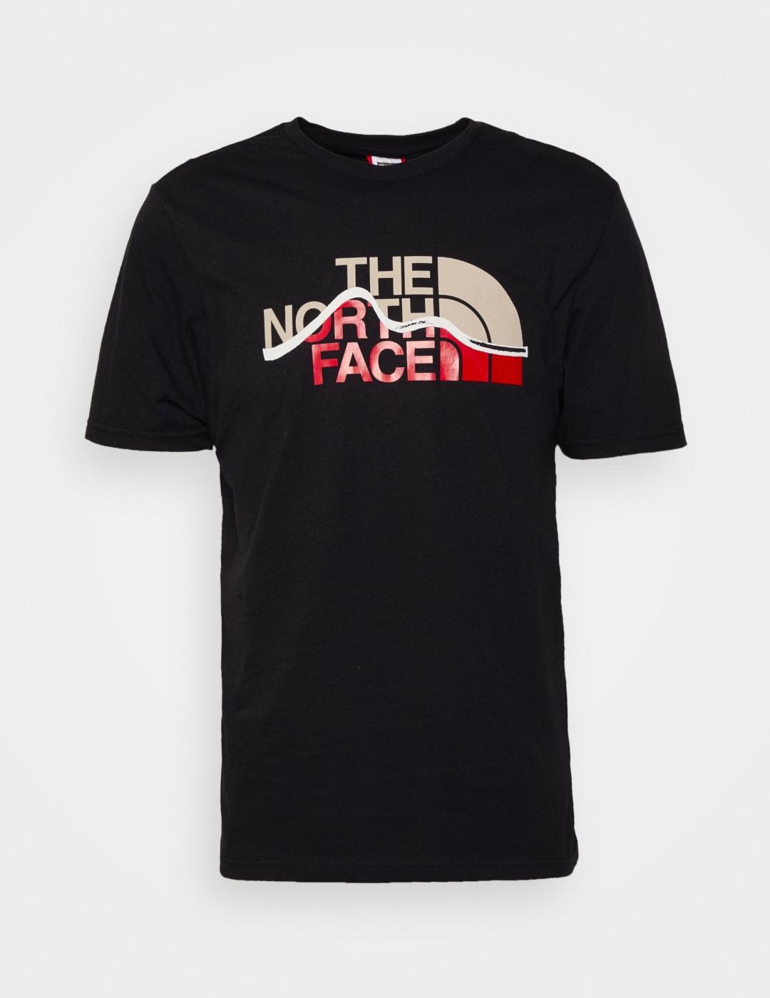 NORTH FACE CAMISETA MOUNTAIN LINE NEGRA