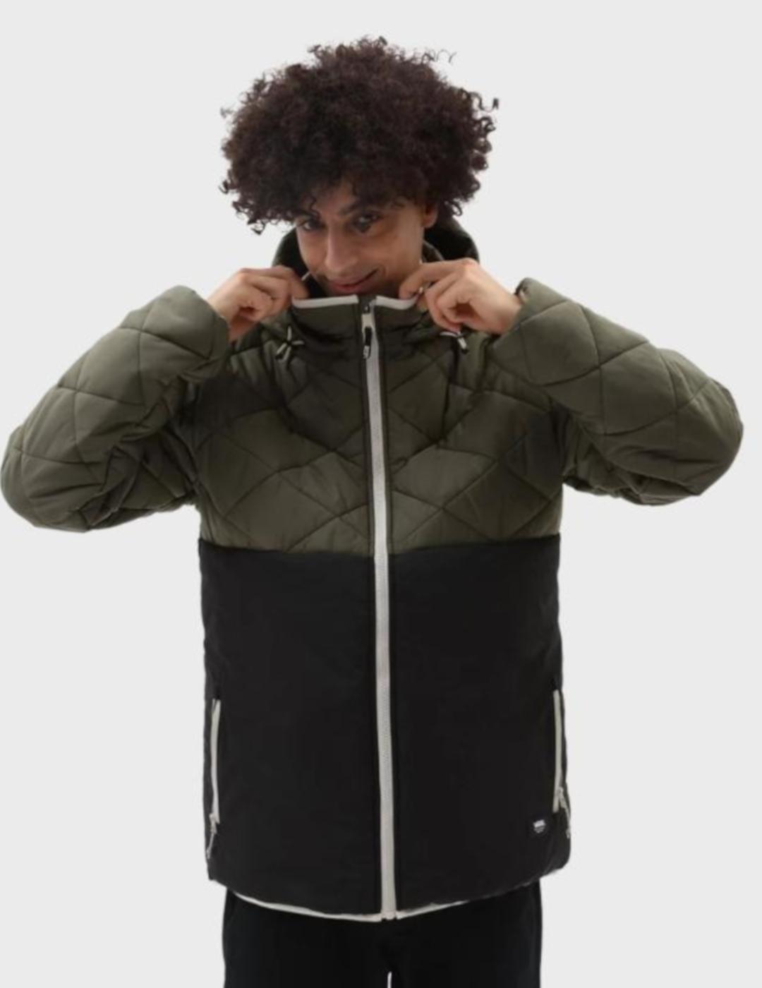 VANS JACKET COLOBLOCK GRAPE LEAF BLACK