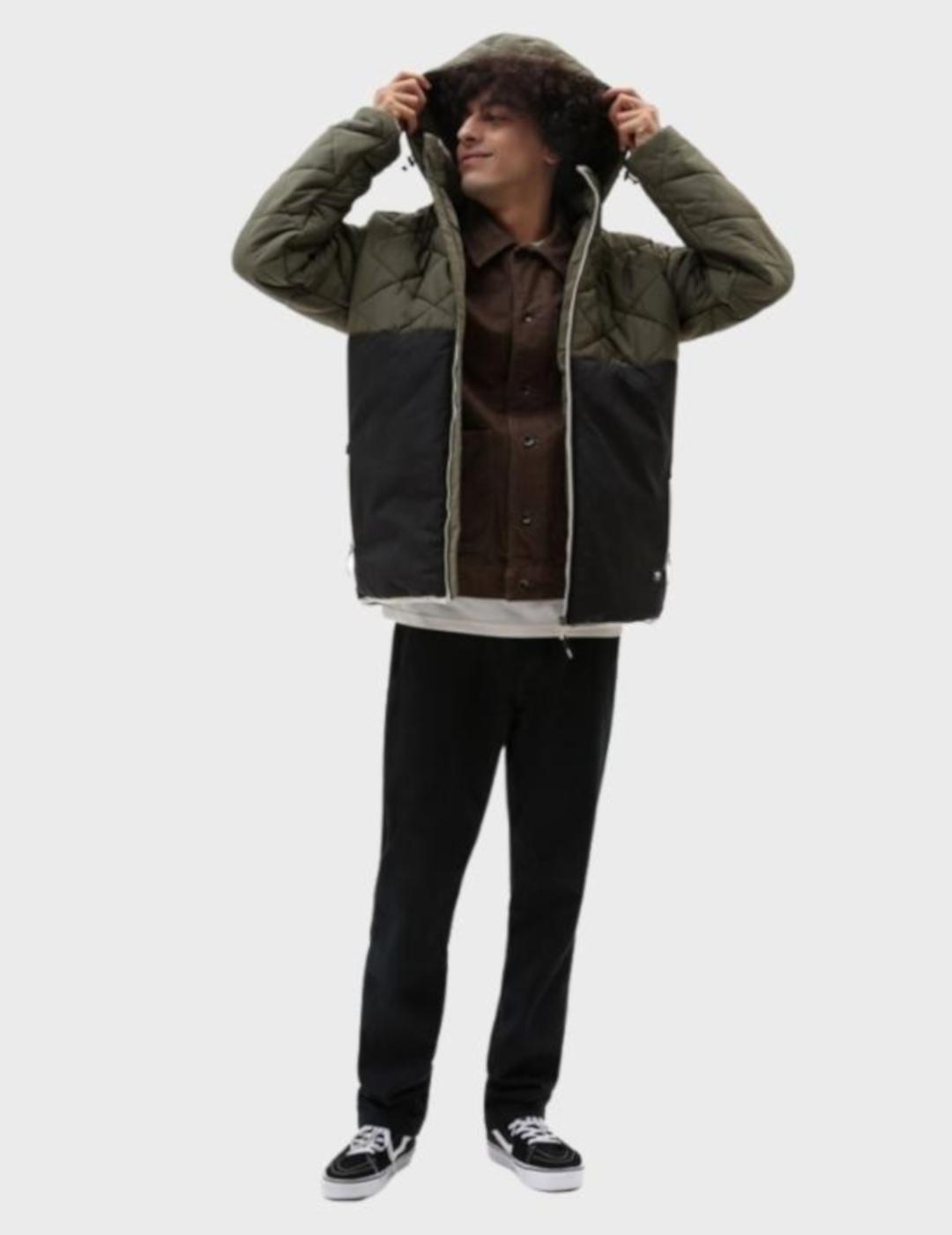 VANS JACKET COLOBLOCK GRAPE LEAF BLACK