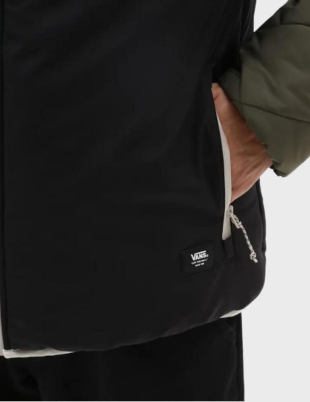 VANS JACKET COLOBLOCK GRAPE LEAF BLACK