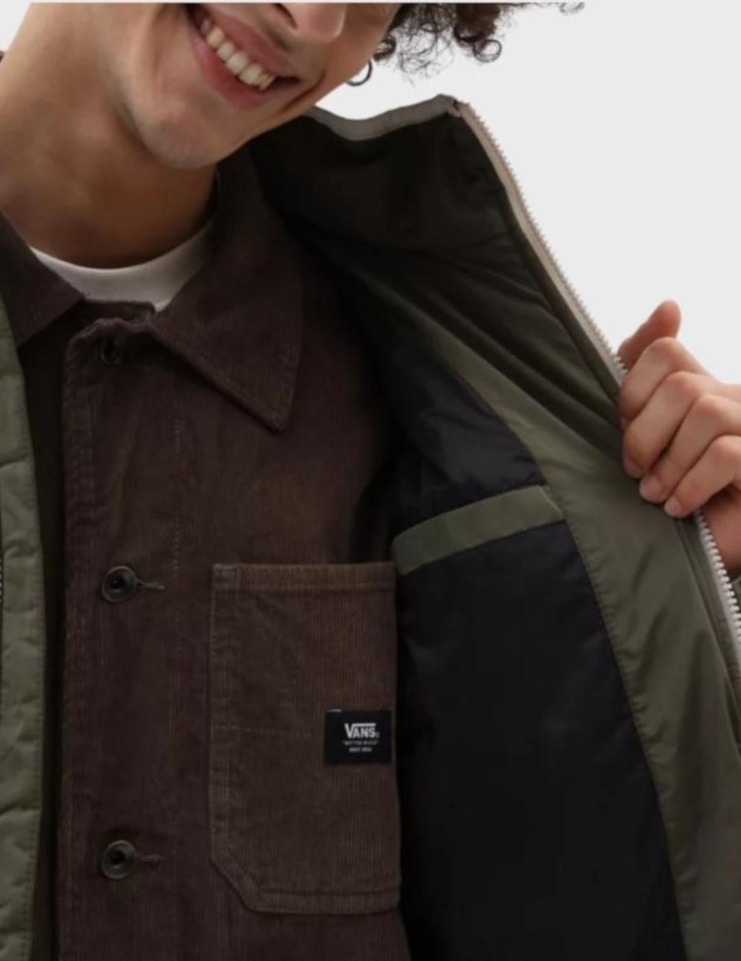 VANS JACKET COLOBLOCK GRAPE LEAF BLACK