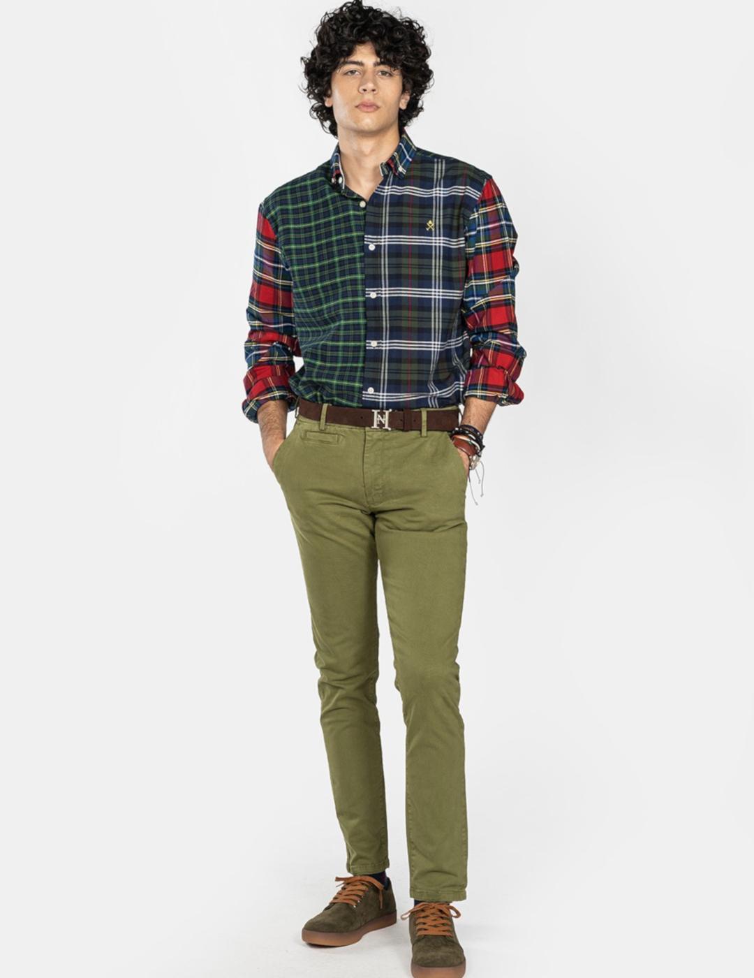 HARPER PANTALON CHINO ICON VERDE MILITAR
