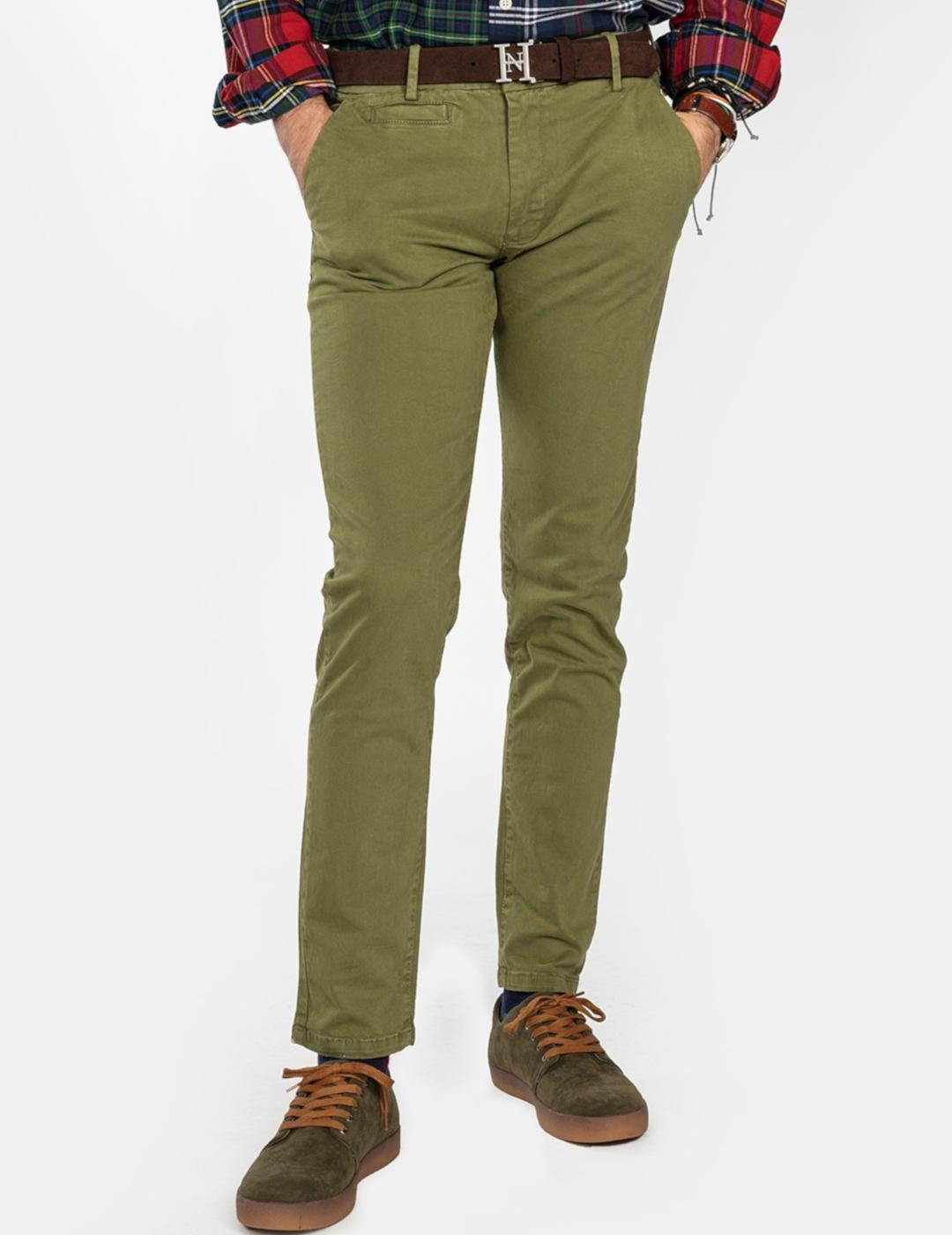 HARPER PANTALON CHINO ICON VERDE MILITAR