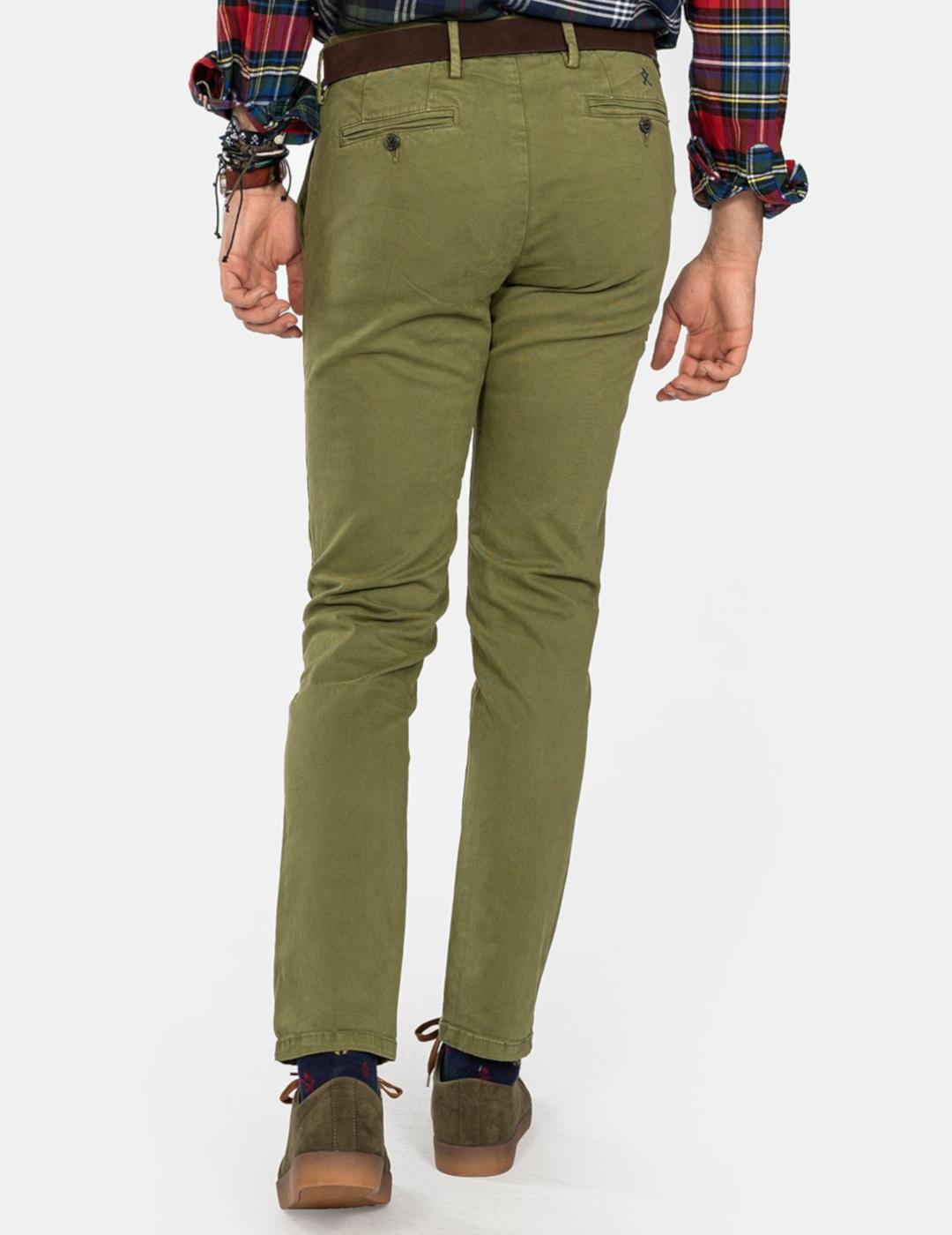 HARPER PANTALON CHINO ICON VERDE MILITAR