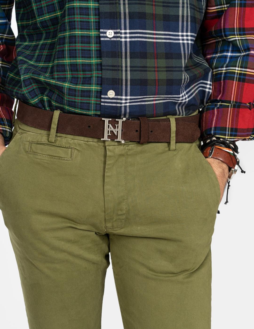 HARPER PANTALON CHINO ICON VERDE MILITAR