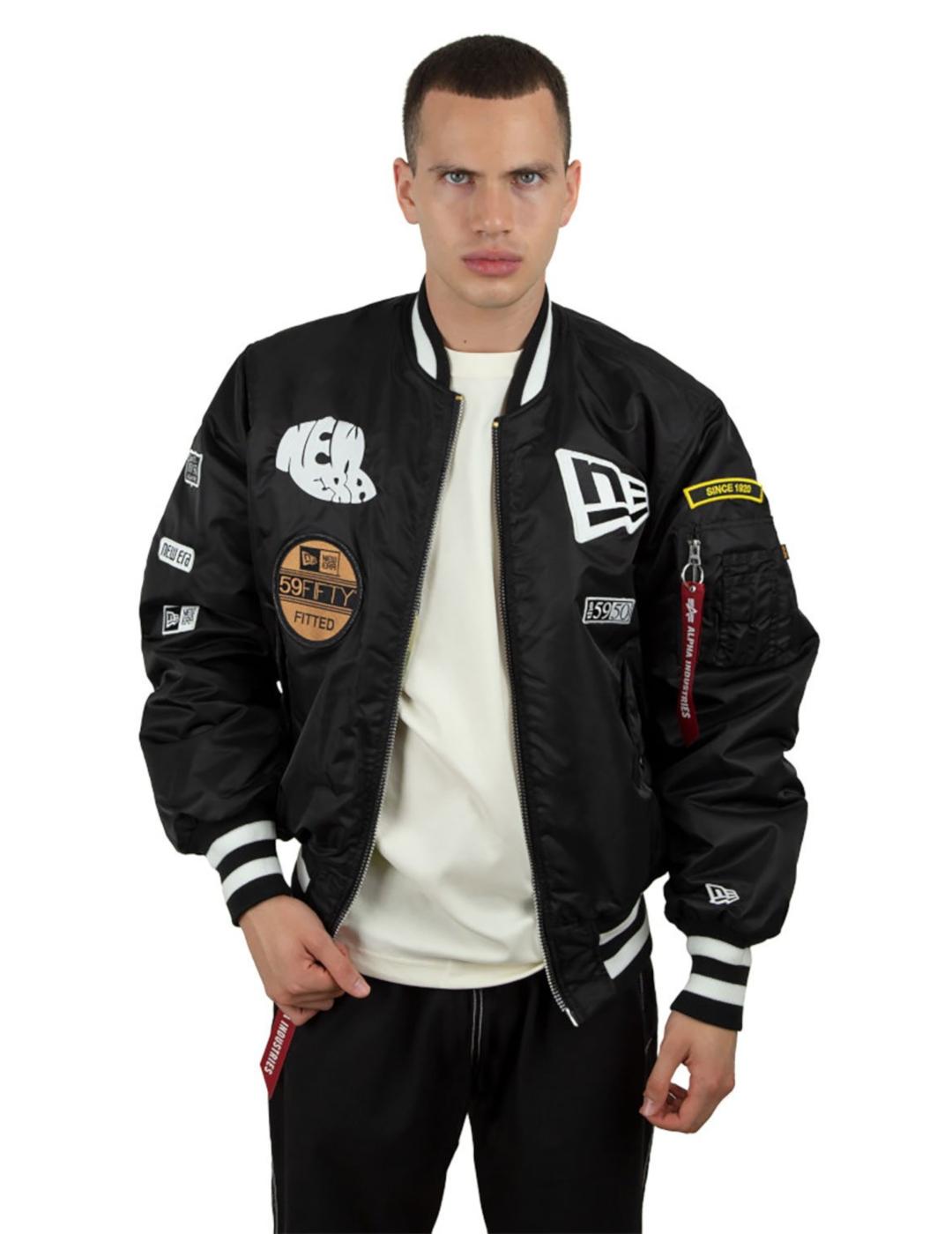 ALPHA INDUSTRIES & NEW ERA BOMBER REVERSIBLE NEGRA