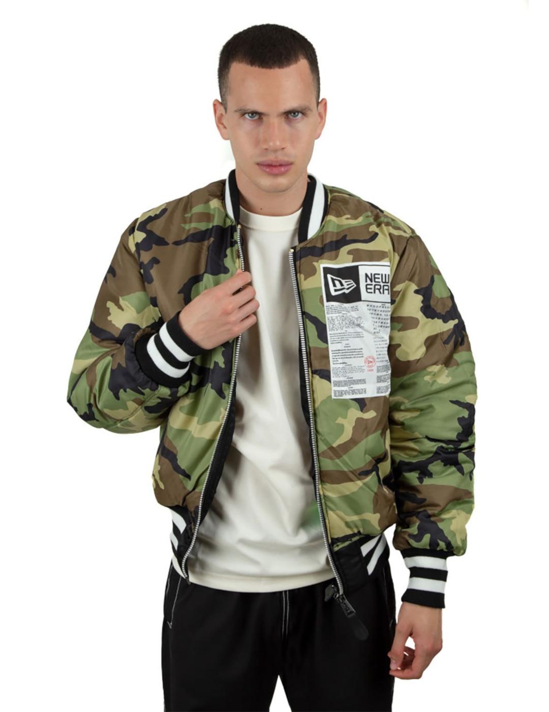 ALPHA INDUSTRIES & NEW ERA BOMBER REVERSIBLE NEGRA