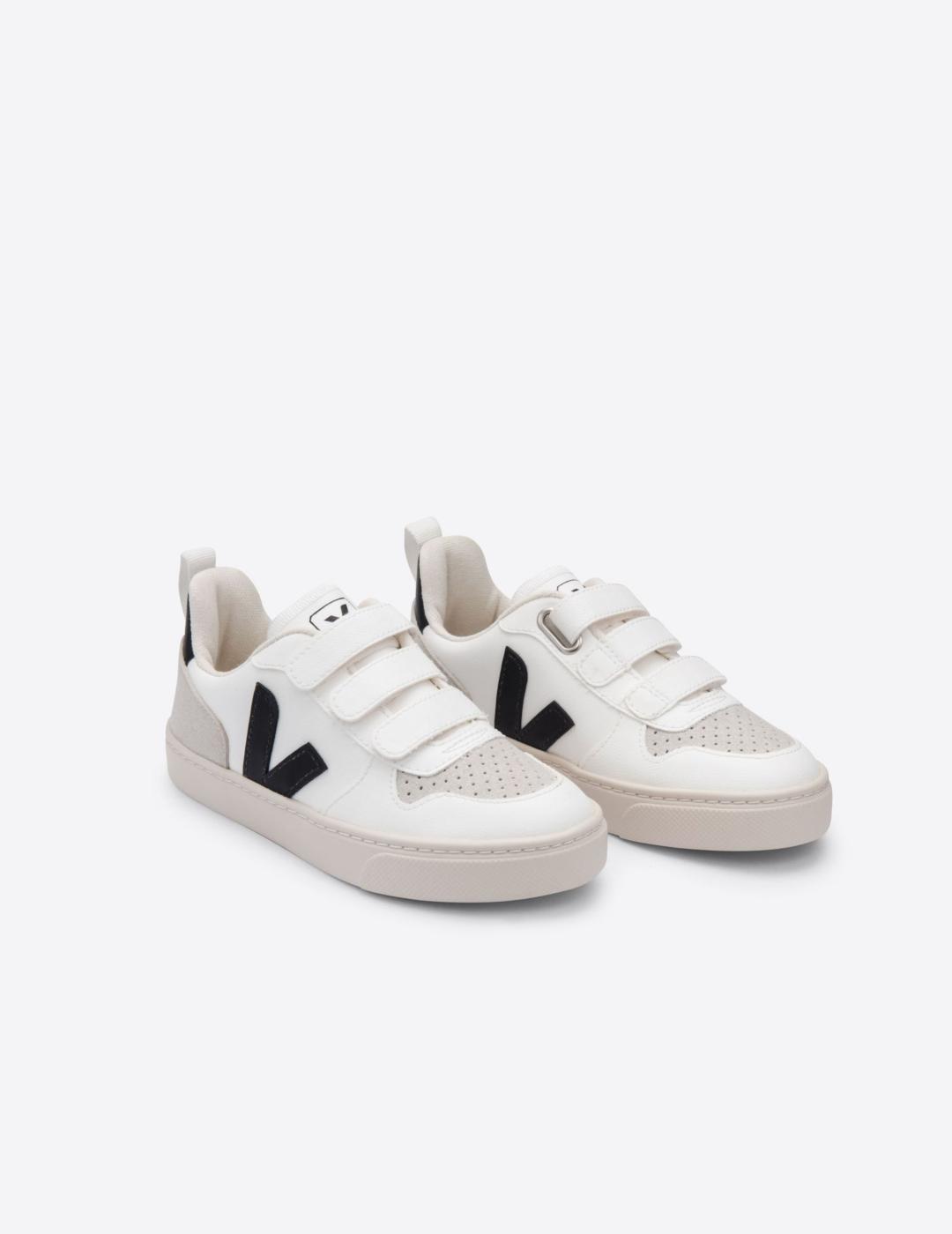 VEJA ZAPATILLA KIDS V10 CWL WHITE BLACK