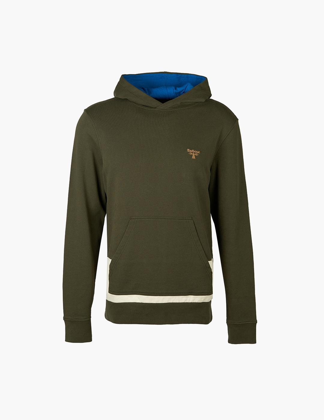 BARBOUR HOODIE FOREST