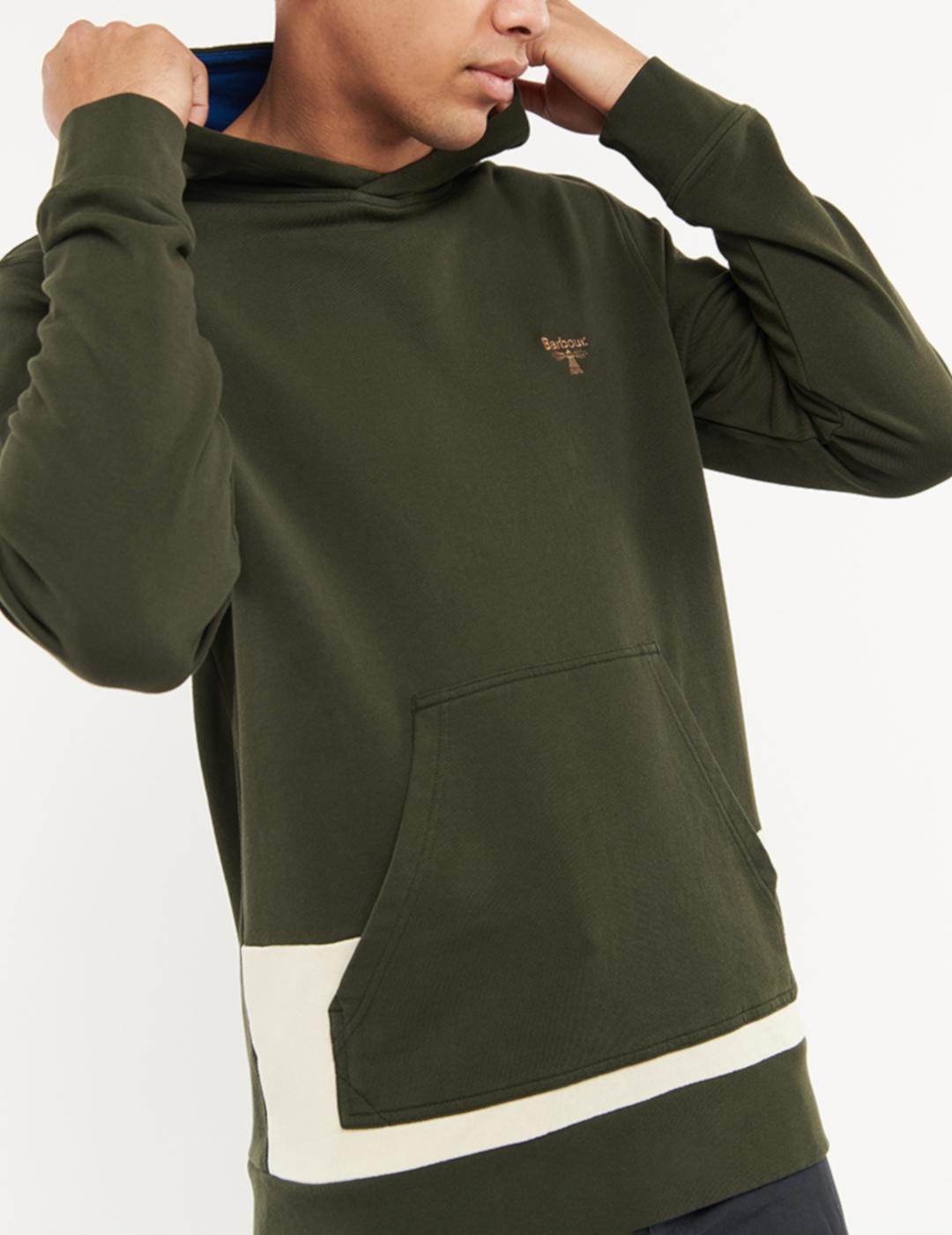 BARBOUR HOODIE FOREST