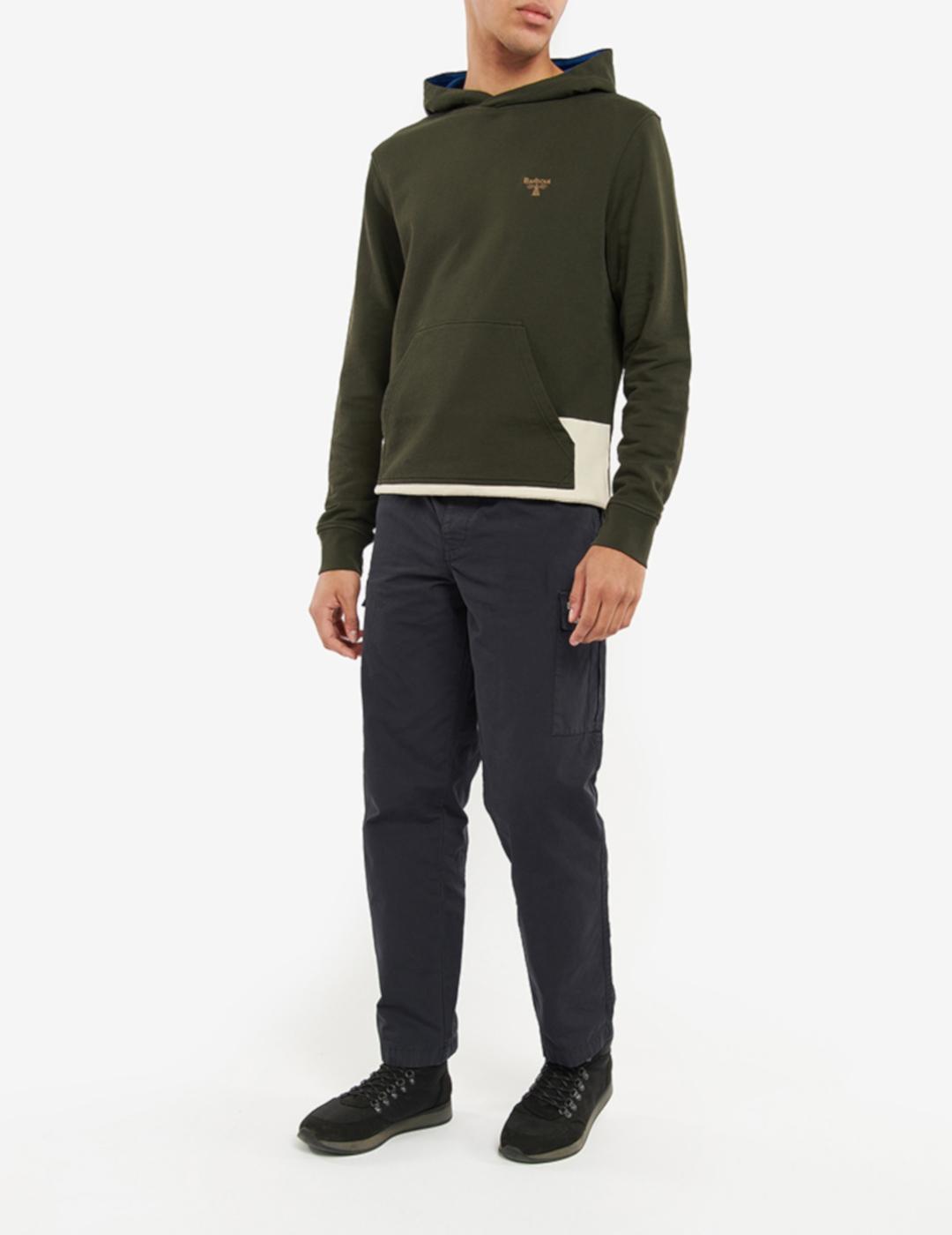 BARBOUR HOODIE FOREST