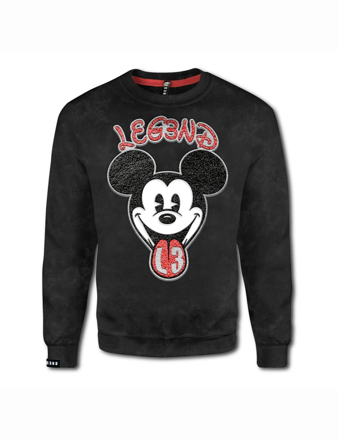 LEG3ND SUDADERA MICKEY NEGRA