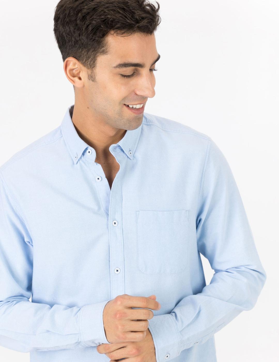 TIFFOSI CAMISA TOMMY AZUL BOLSILLO