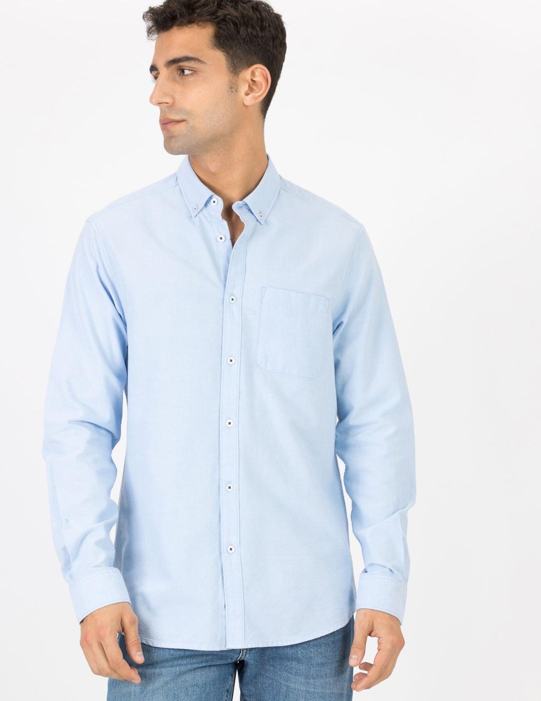 TIFFOSI CAMISA TOMMY AZUL BOLSILLO