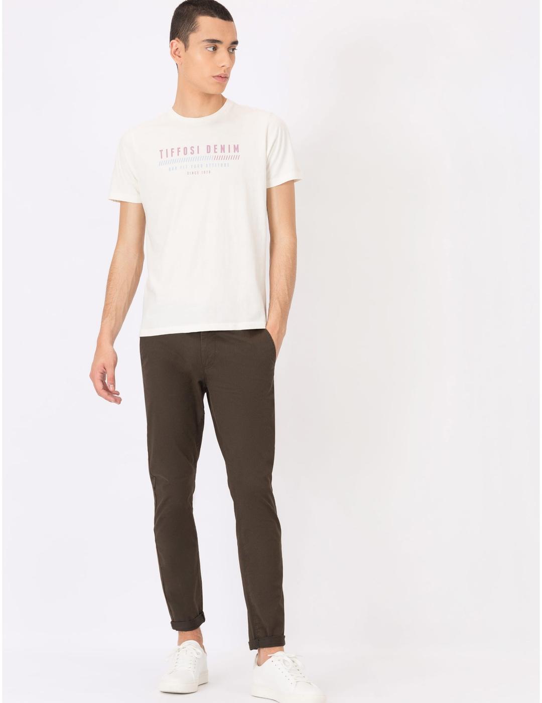 TIFFOSI CHINO SLIM FIT H 35 KAKI