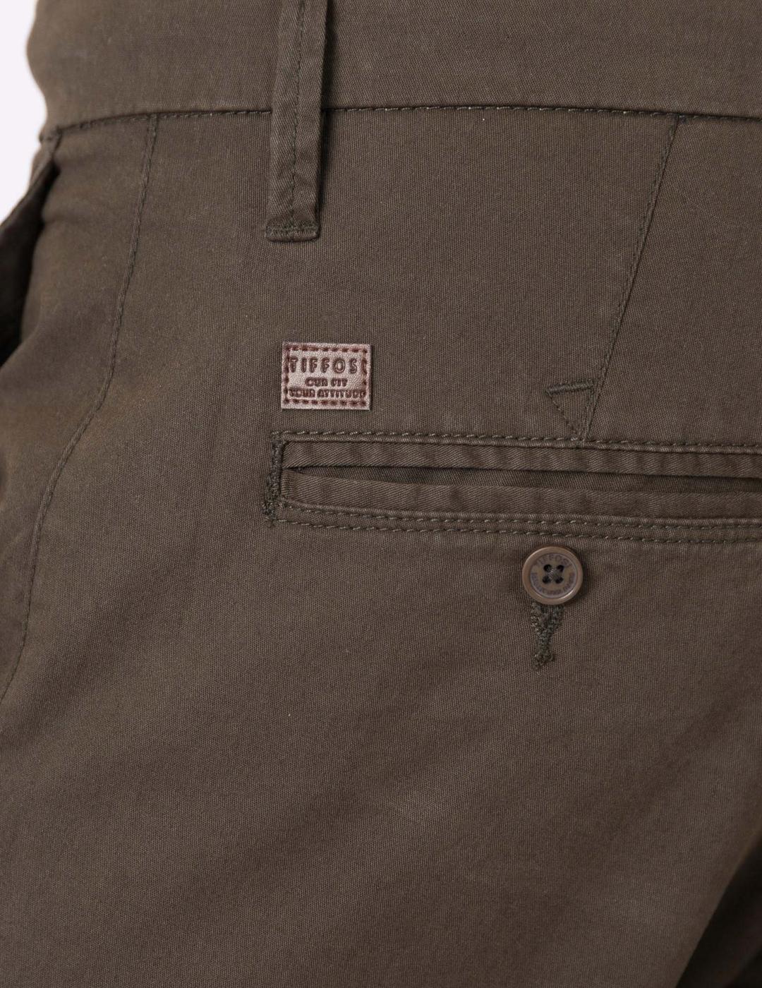 TIFFOSI CHINO SLIM FIT H 35 KAKI