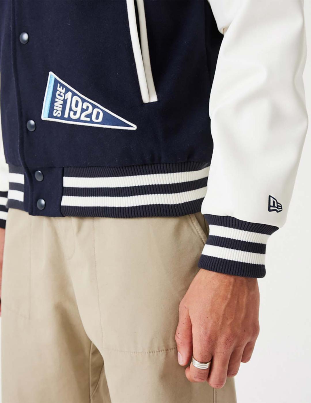 NEW ERA JACKET VARSITY MARINO BLANCA