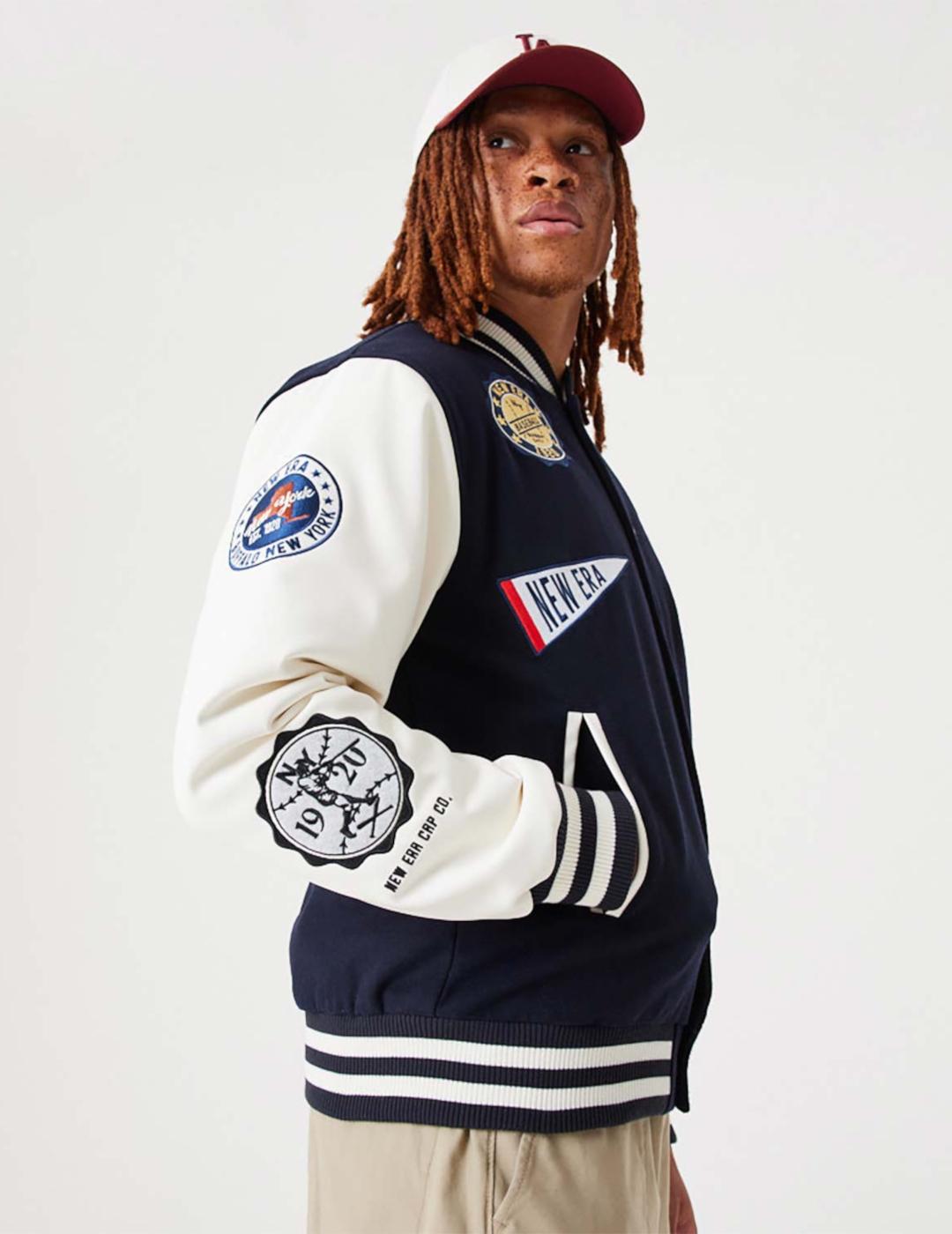 NEW ERA JACKET VARSITY MARINO BLANCA