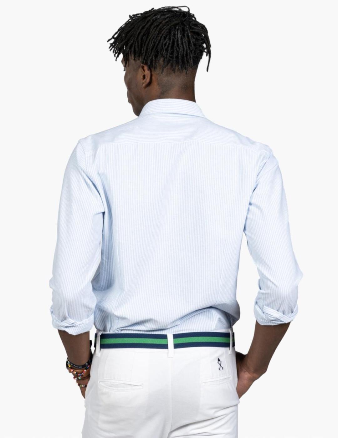 HARPER CAMISA AZUL RAYAS MEDITERRANEO