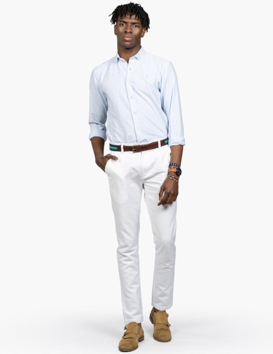 HARPER CAMISA AZUL RAYAS MEDITERRANEO