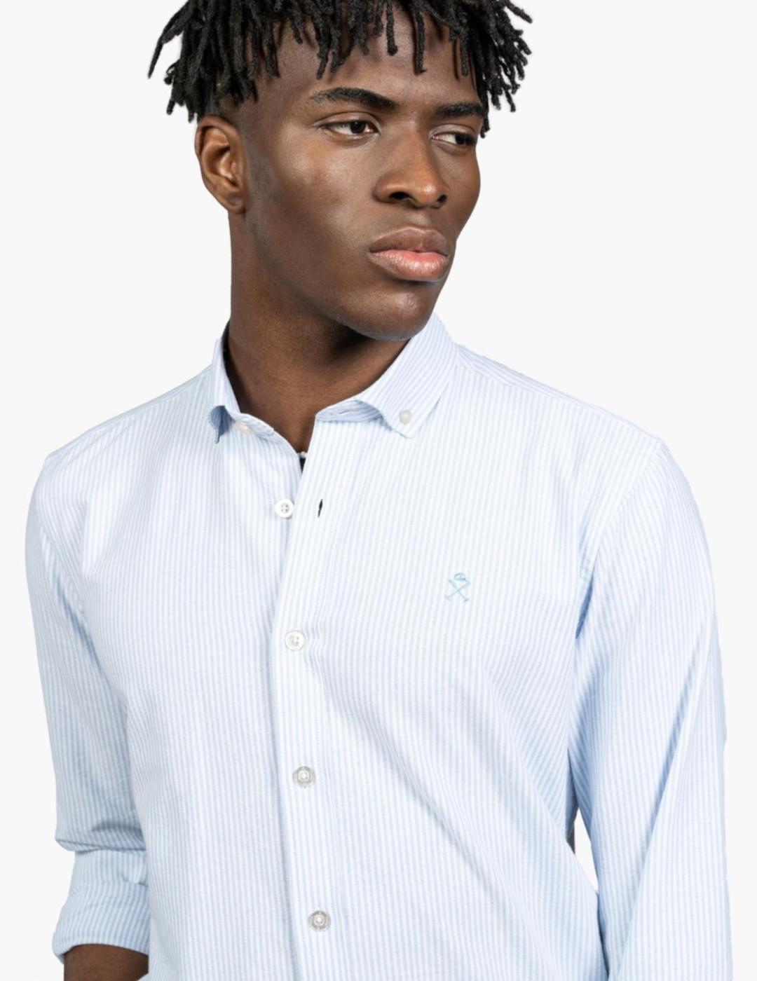 HARPER CAMISA AZUL RAYAS MEDITERRANEO