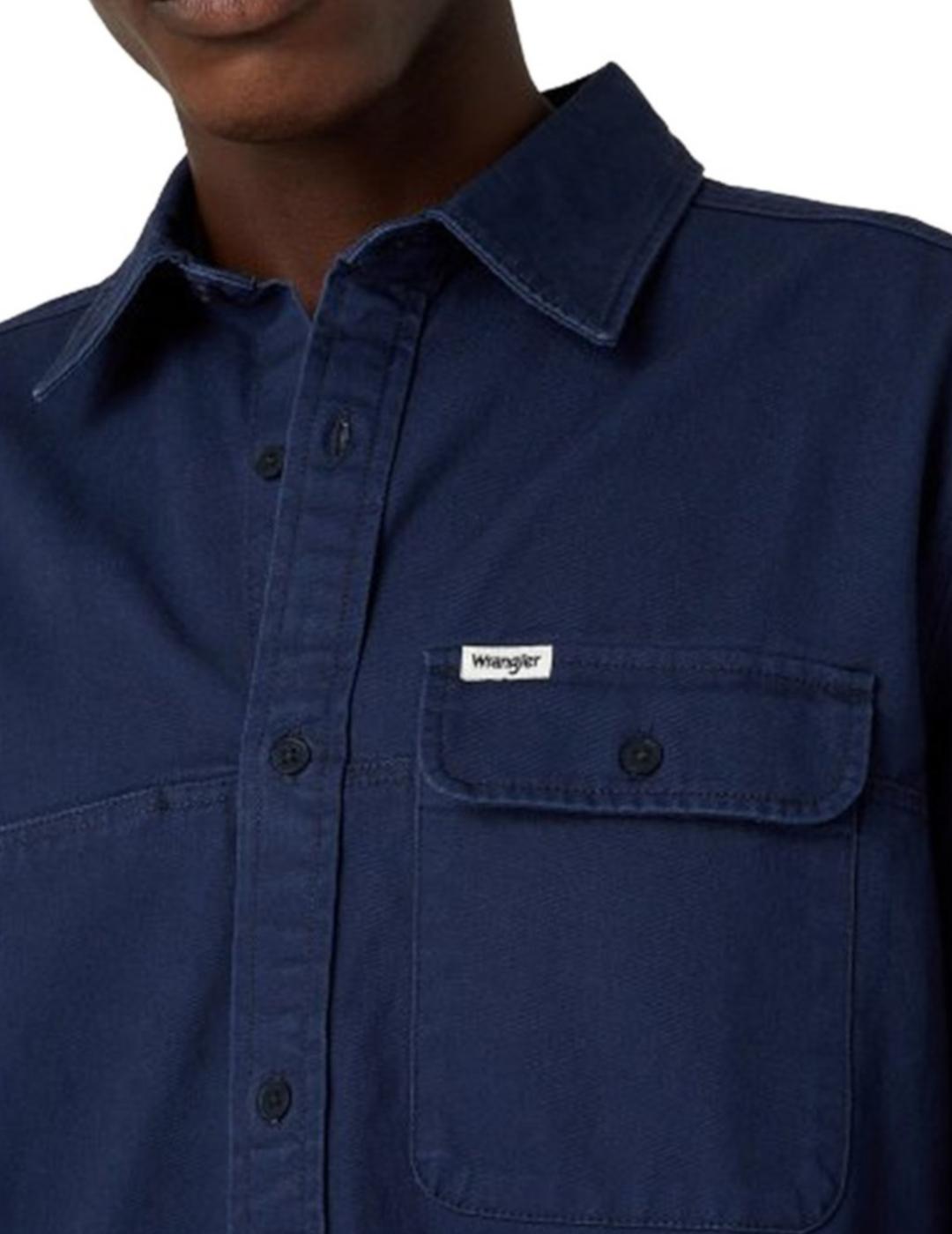 WRANGLER CAMISA AZUL MARINO