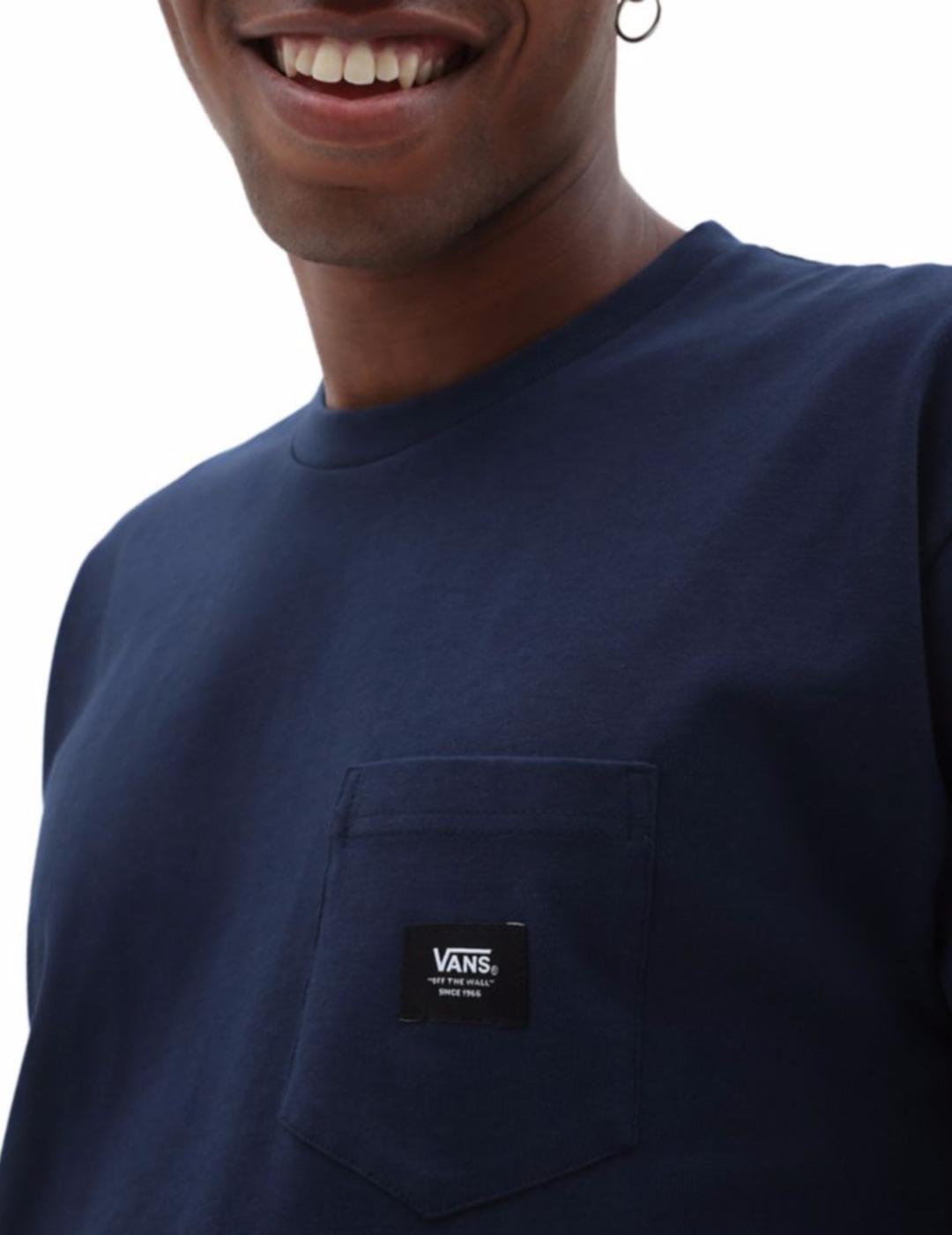 VANS CAMISETA POCKET DRESS BLUE