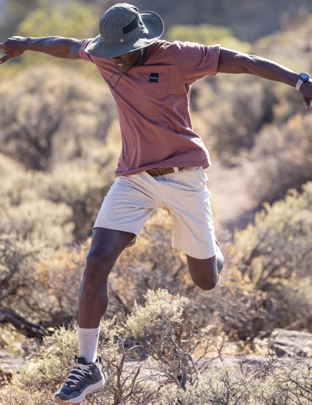 COLUMBIA SHORTS WASHED OUT FOSSIL