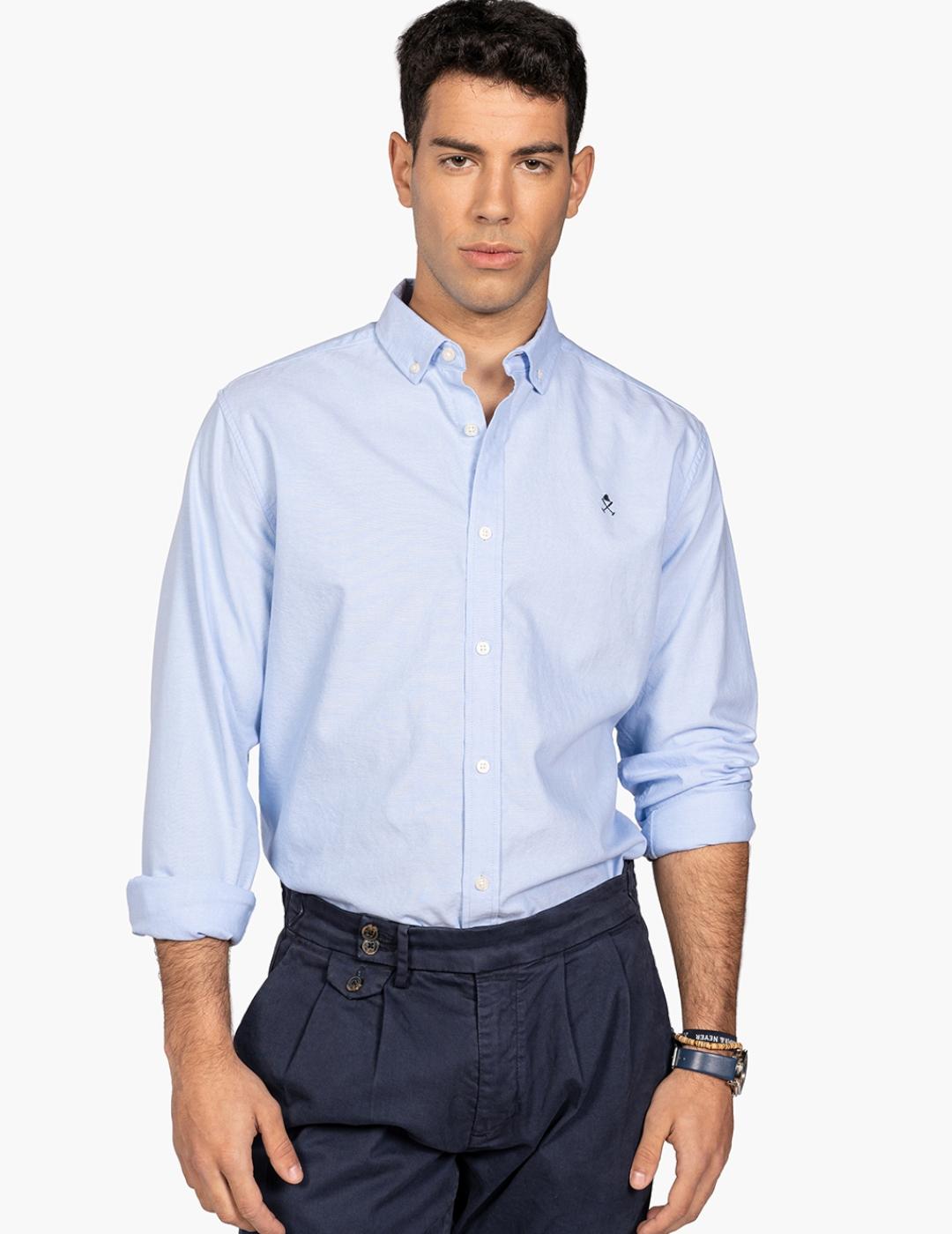 HARPER CAMISA LIGTH BLUE ICON OXFORD