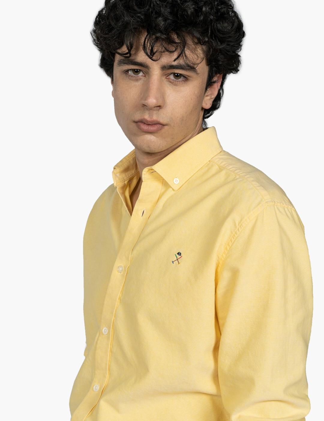 HARPER CAMISA AMARILLA OXFORD