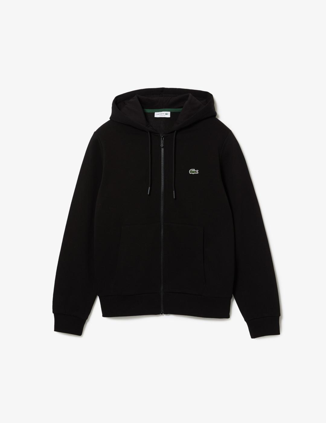 LACOSTE HOODIE ZIP NEGRA