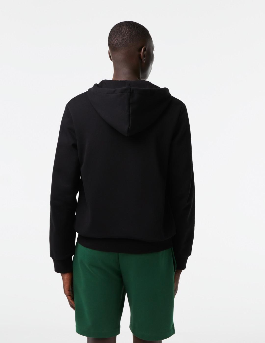LACOSTE HOODIE ZIP NEGRA