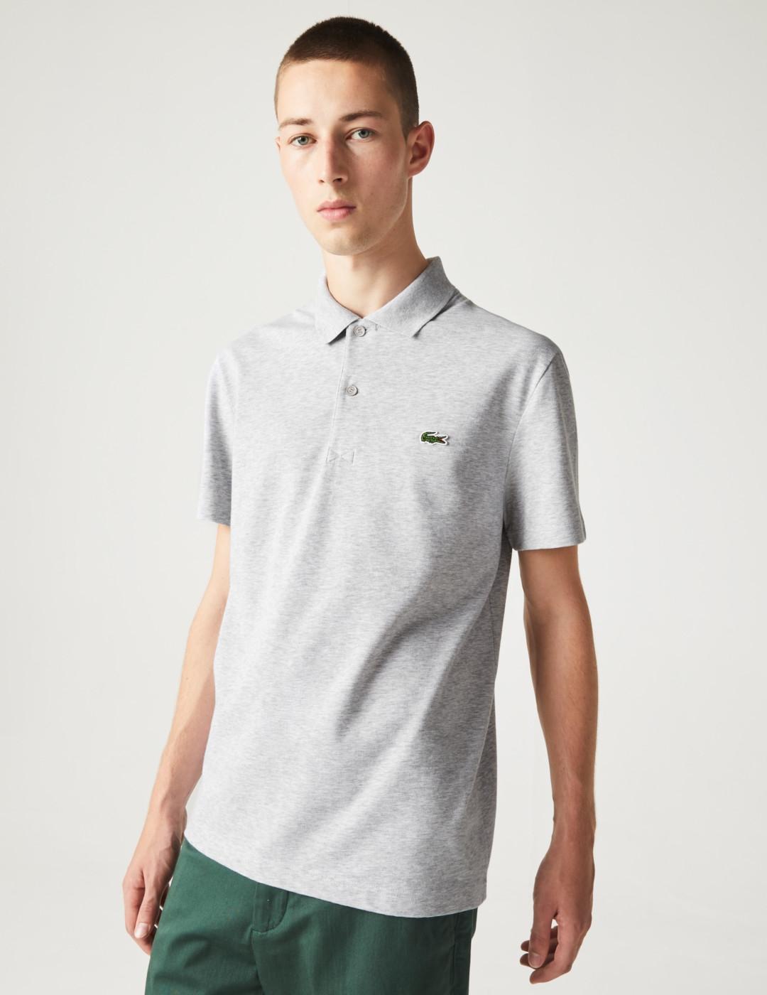 LACOSTE POLO GRIS CHENILLA REGULAR FIT