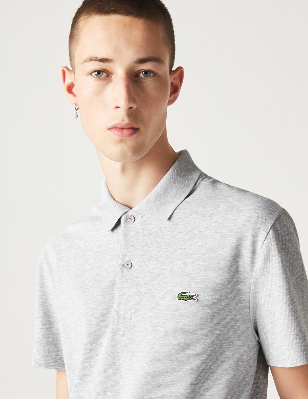 LACOSTE POLO GRIS CHENILLA REGULAR FIT