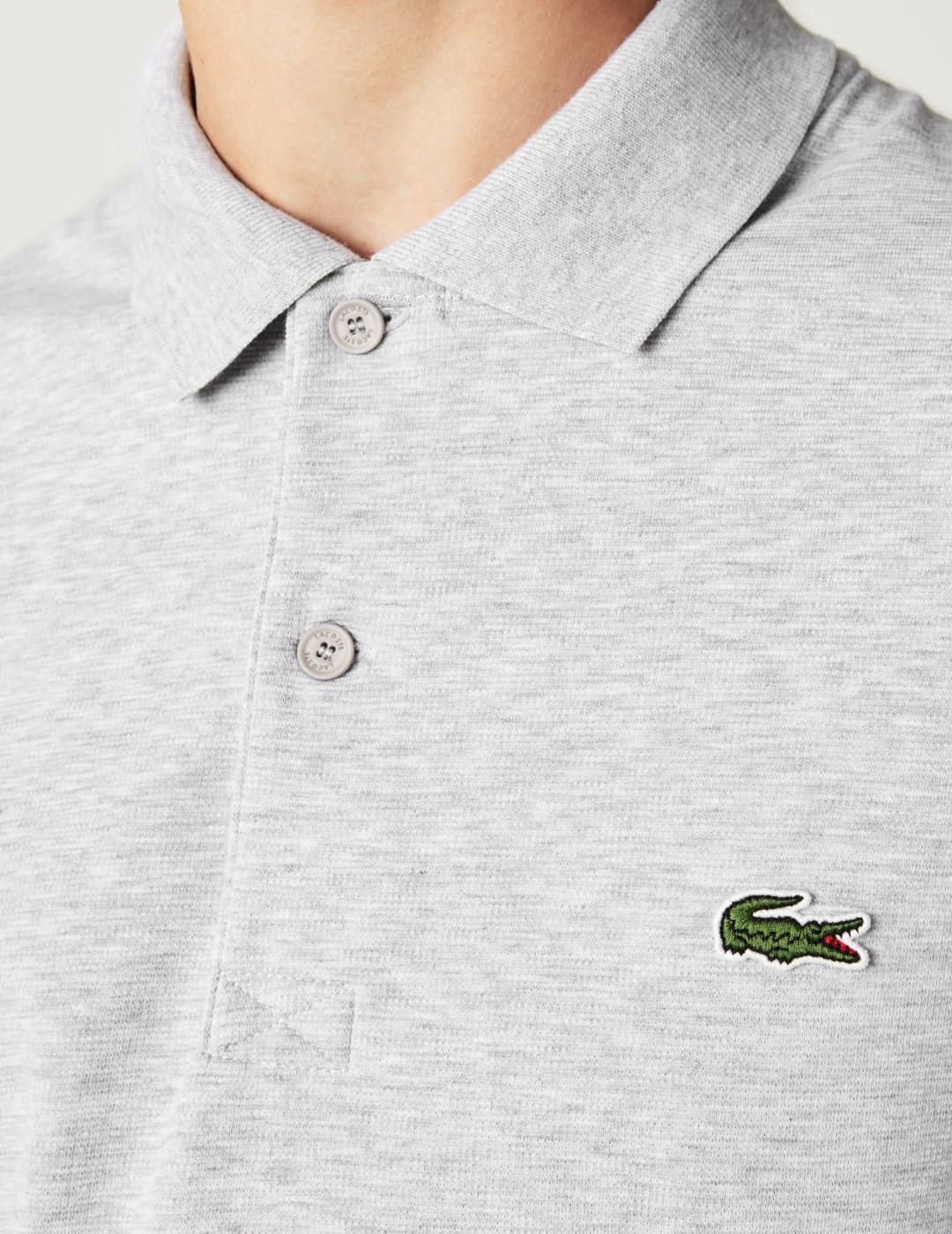 LACOSTE POLO GRIS CHENILLA REGULAR FIT