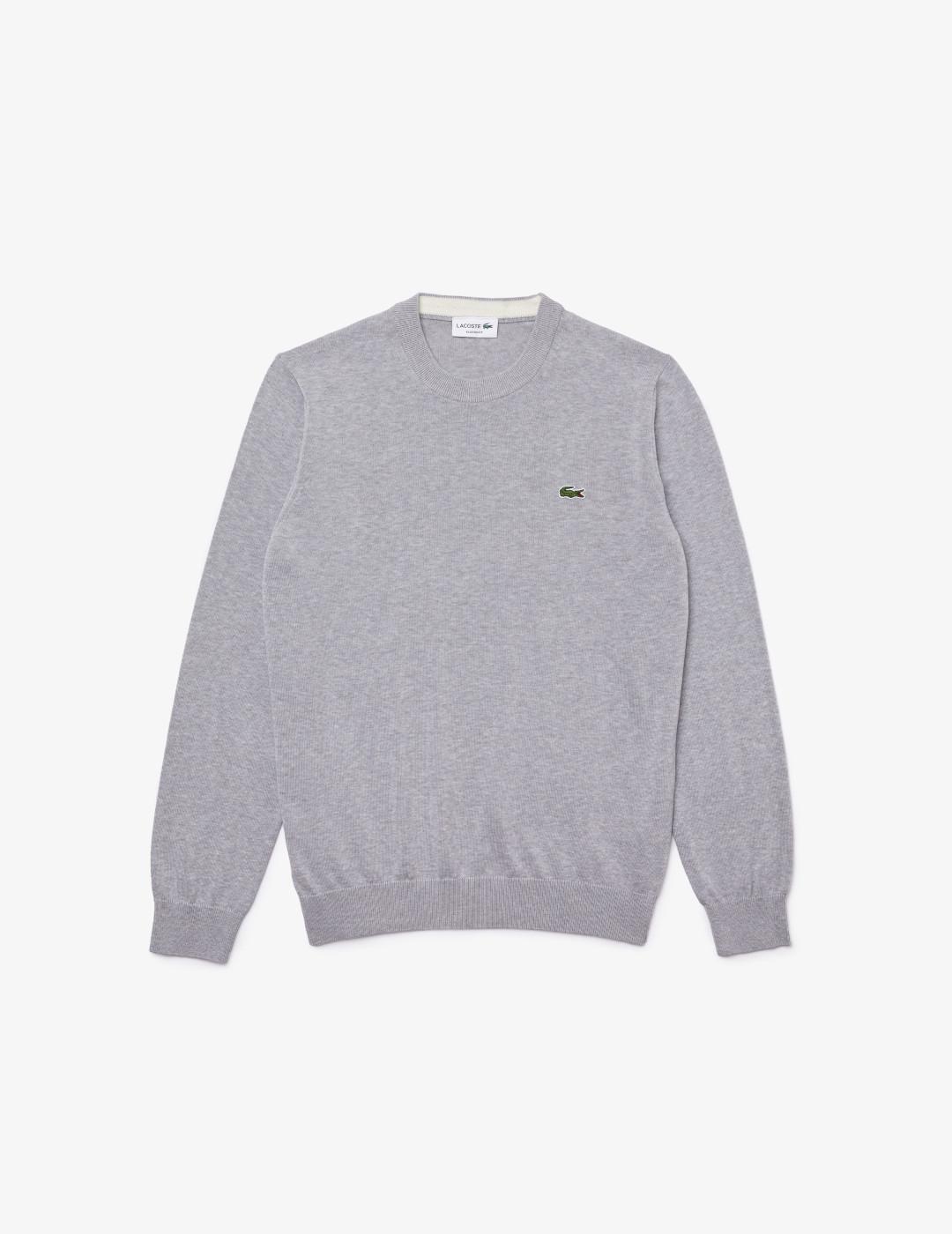 LACOSTE JERSEY PUNTO GRIS