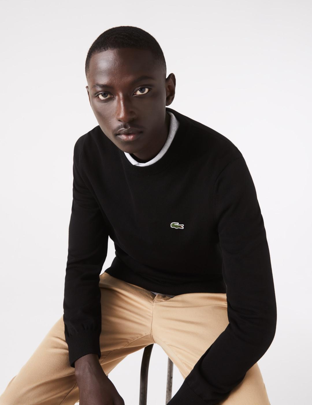 LACOSTE JERSEY PUNTO NEGRO