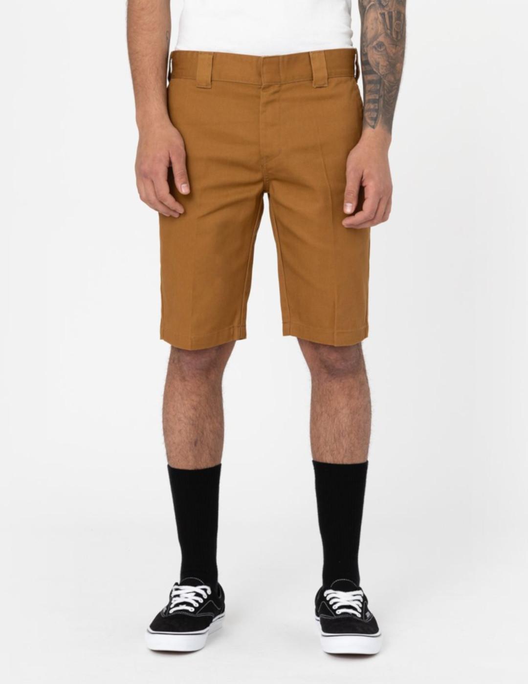 DICKIES SLIM FIT SHORT BROWN DUCK
