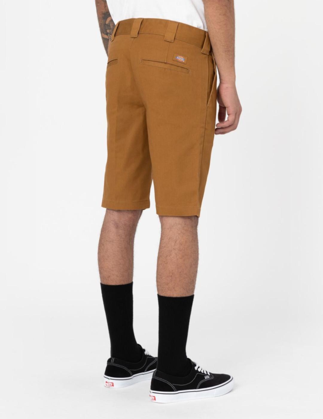 DICKIES SLIM FIT SHORT BROWN DUCK