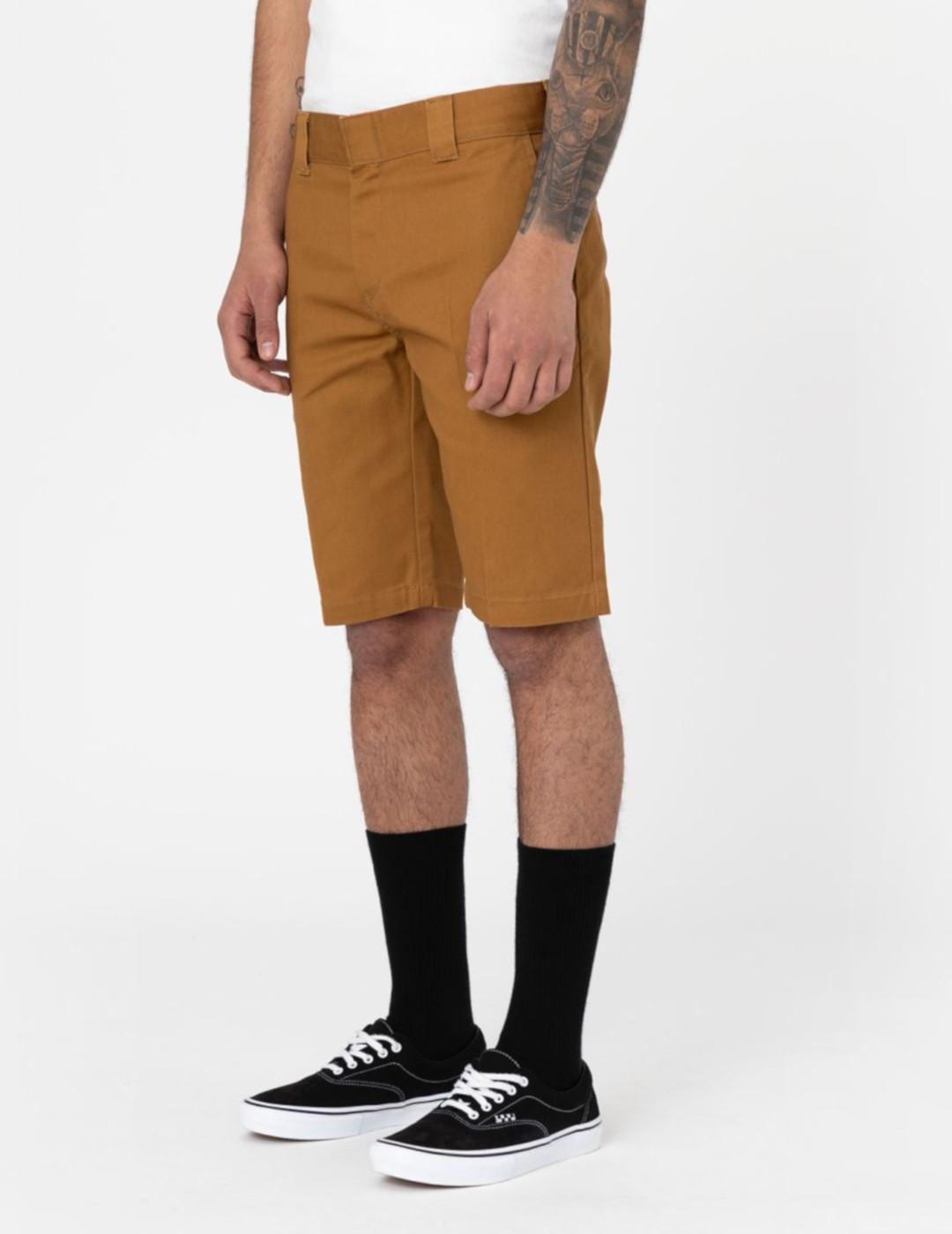 DICKIES SLIM FIT SHORT BROWN DUCK