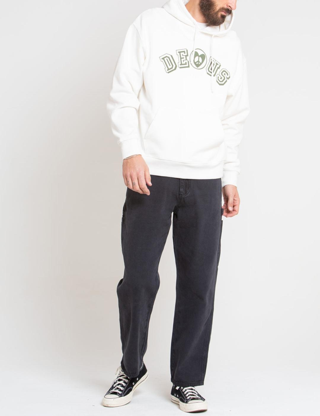 DEUS HOODIE BLANCA ACTIVE LISTENING